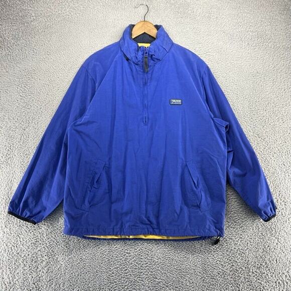 Vintage Nautica Jacket Men's Medium Blue H2000 Sailing Water Resistant Hooded - Picture 1 of 12